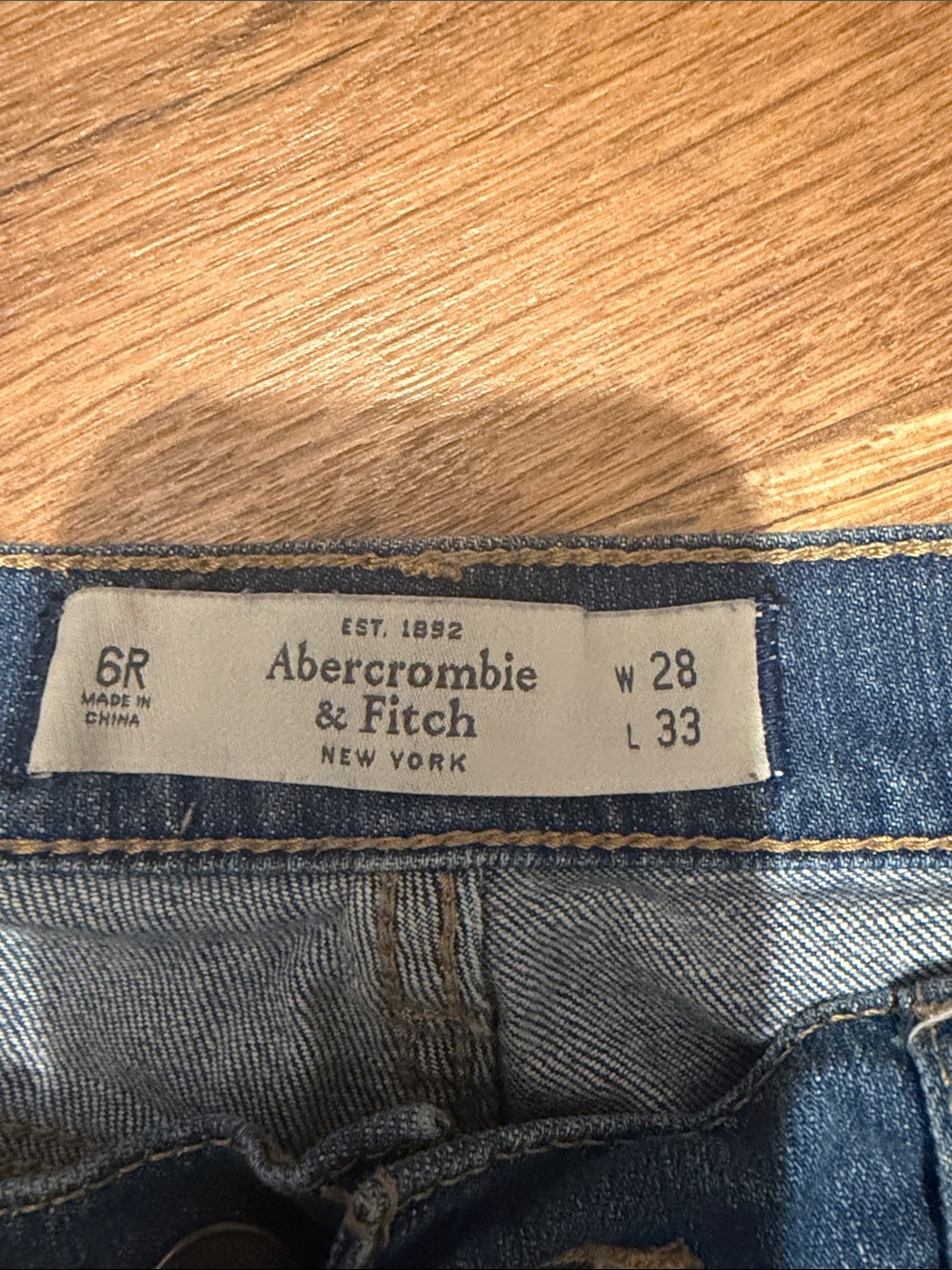 Abercrombie & Fitch Light Blue Distressed  Jeans - Picture 2 of 5
